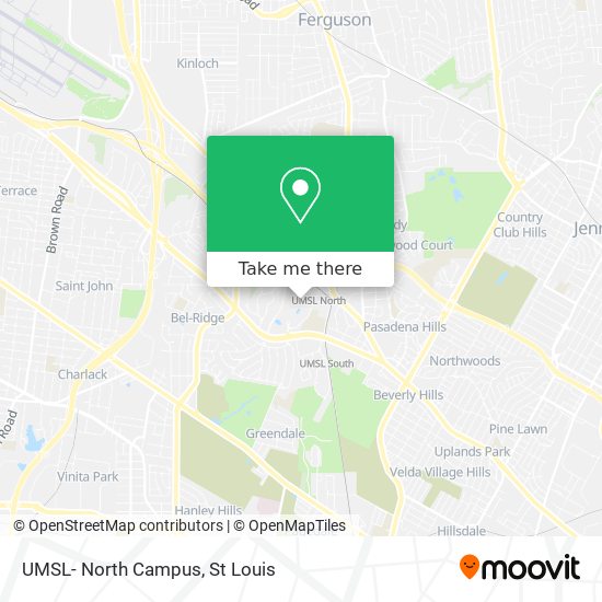 Mapa de UMSL- North Campus