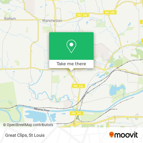 Great Clips map