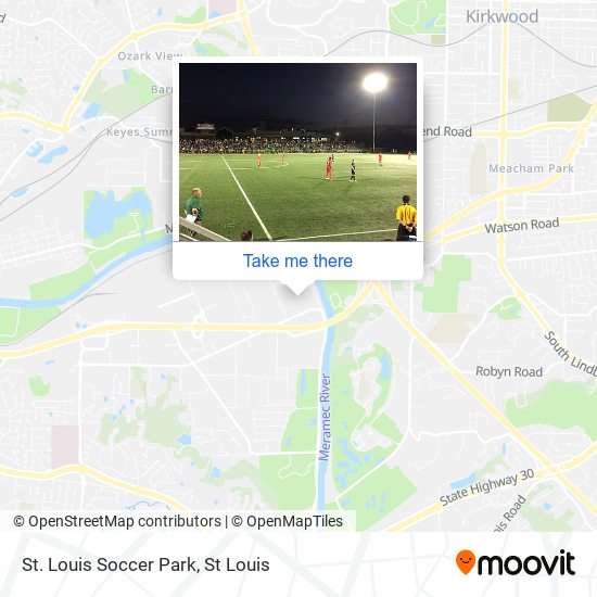 St. Louis Soccer Park map