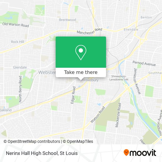 Nerinx Hall High School map