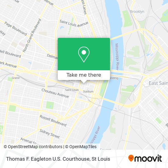 Mapa de Thomas F. Eagleton U.S. Courthouse