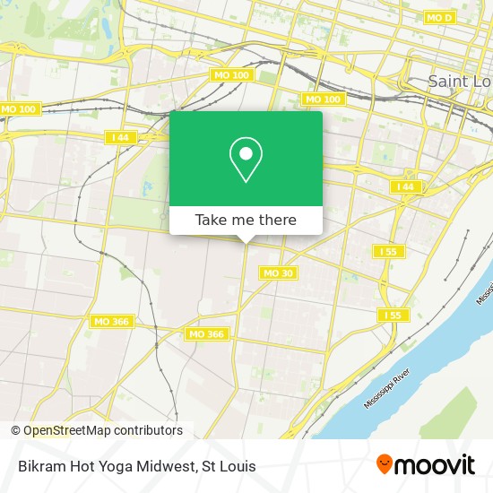 Mapa de Bikram Hot Yoga Midwest