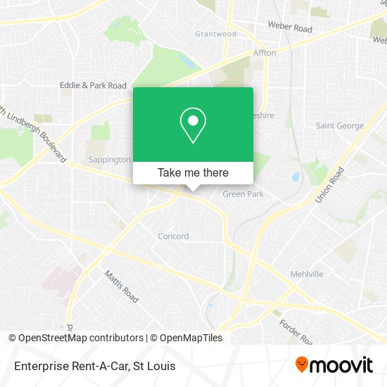 Mapa de Enterprise Rent-A-Car