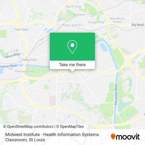 Midwest Institute - Health Information Systems Classroom map