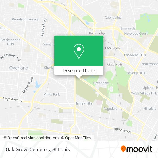 Oak Grove Cemetery map