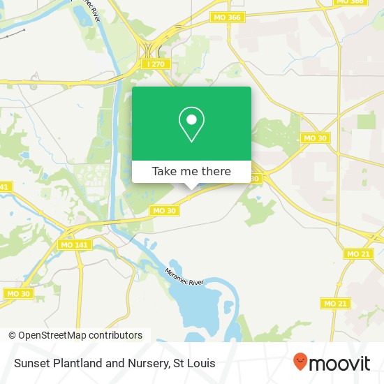 Mapa de Sunset Plantland and Nursery