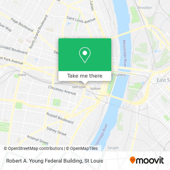 Robert A. Young Federal Building map