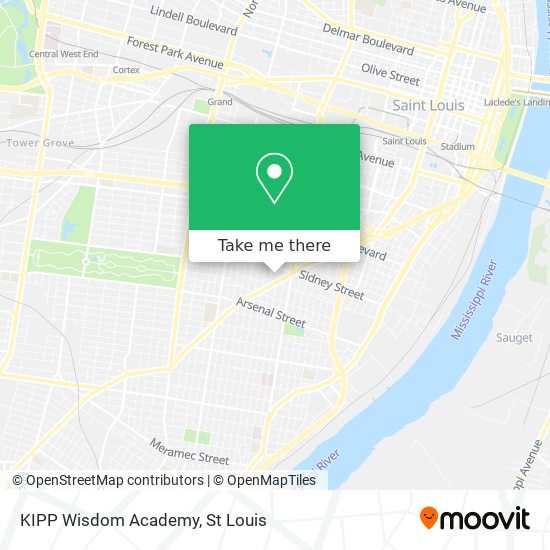 Mapa de KIPP Wisdom Academy