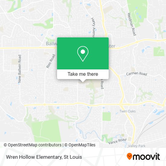 Mapa de Wren Hollow Elementary