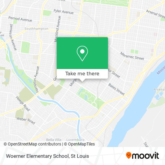 Woerner Elementary School map