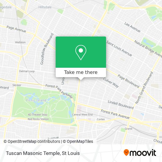 Mapa de Tuscan Masonic Temple