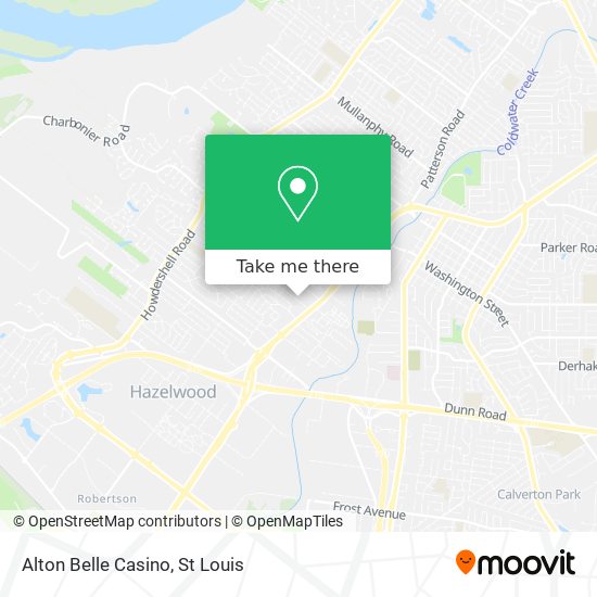 Mapa de Alton Belle Casino