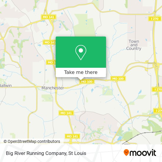 Mapa de Big River Running Company