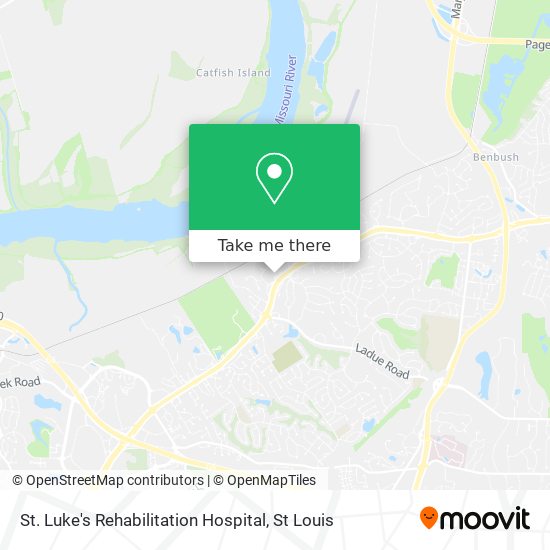 St. Luke's Rehabilitation Hospital map