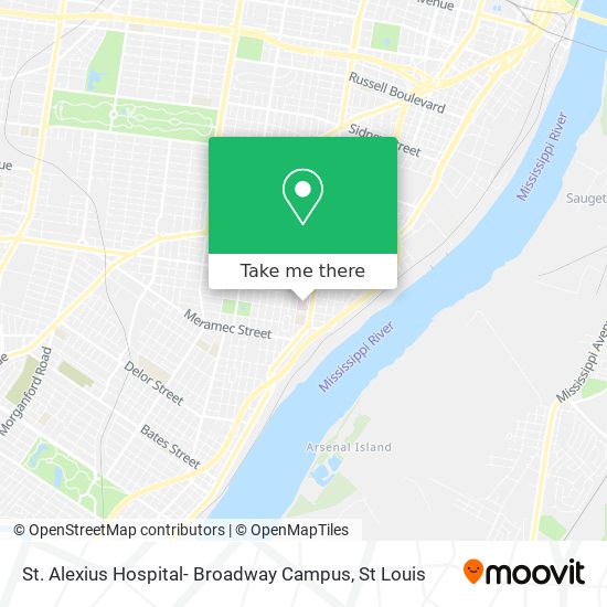 St. Alexius Hospital- Broadway Campus map
