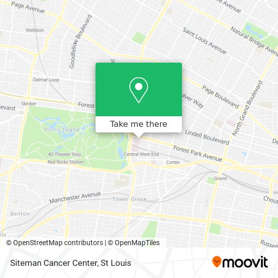 Siteman Cancer Center map
