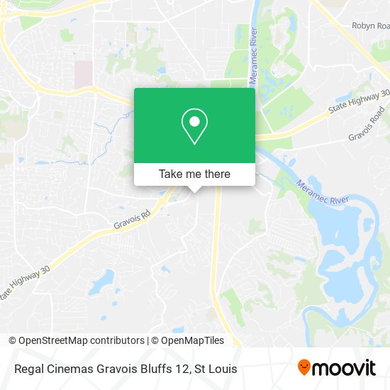 Mapa de Regal Cinemas Gravois Bluffs 12