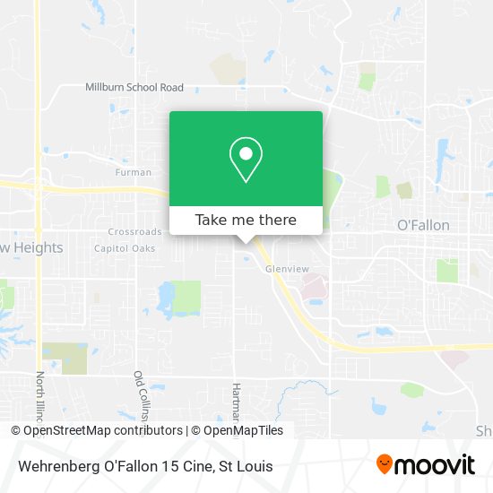 Wehrenberg O'Fallon 15 Cine map