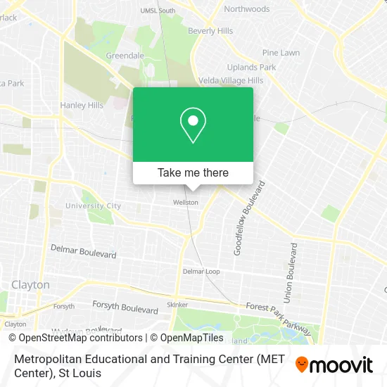 Metropolitan Educational and Training Center (MET Center) map