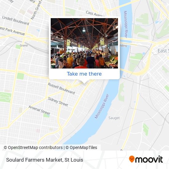 Mapa de Soulard Farmers Market