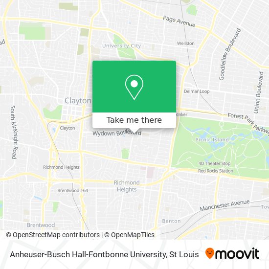 Mapa de Anheuser-Busch Hall-Fontbonne University