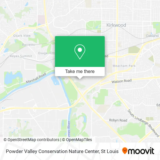 Powder Valley Conservation Nature Center map