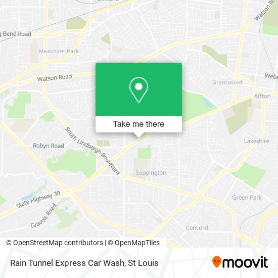 Rain Tunnel Express Car Wash map