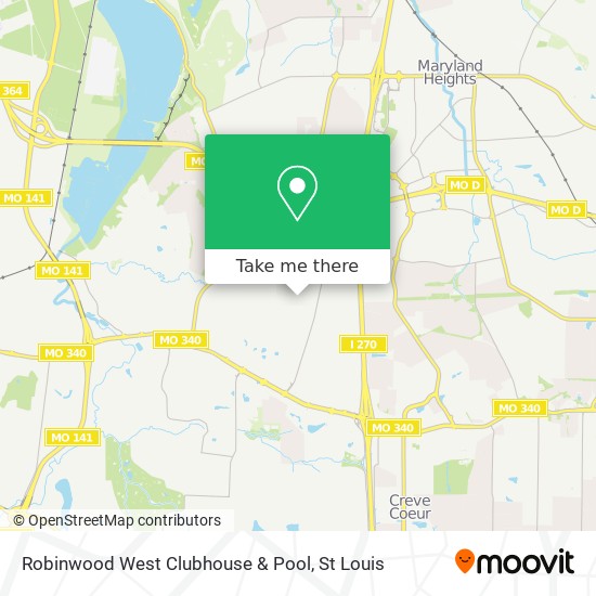 Mapa de Robinwood West Clubhouse & Pool