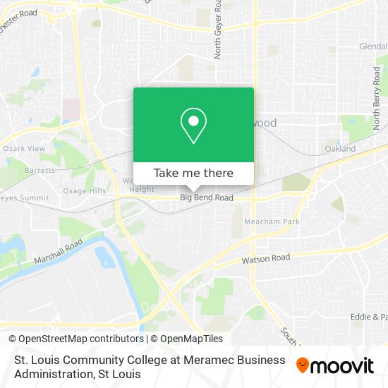St. Louis Community College at Meramec Business Administration map