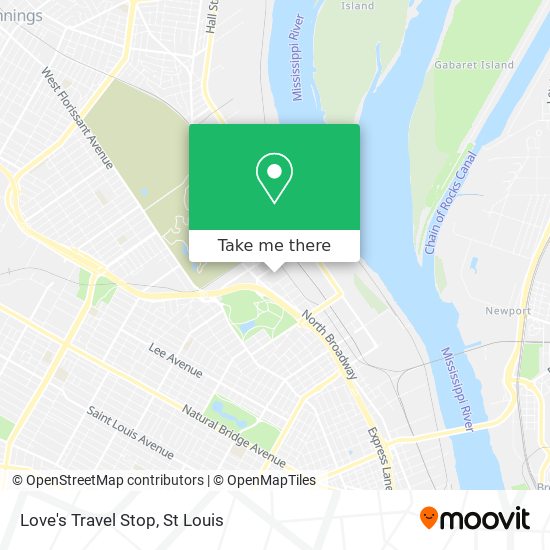 Love's Travel Stop map