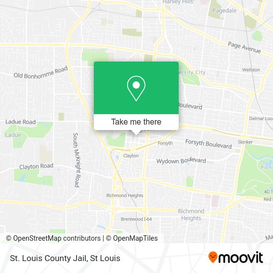 Mapa de St. Louis County Jail