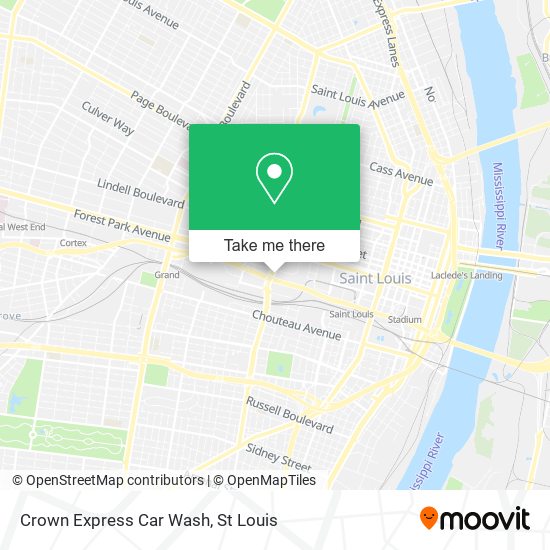 Crown Express Car Wash map