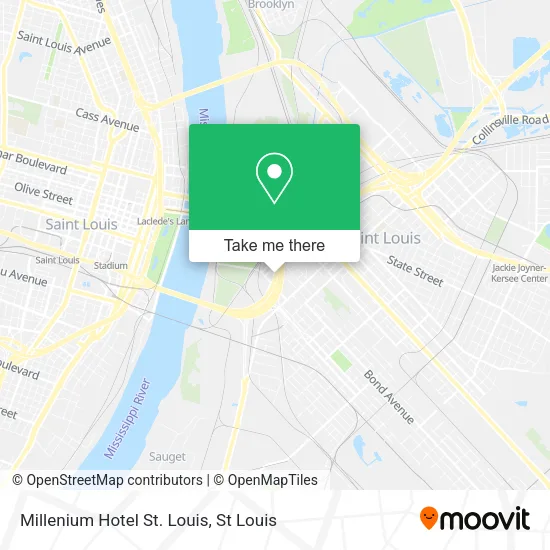 Millenium Hotel St. Louis map
