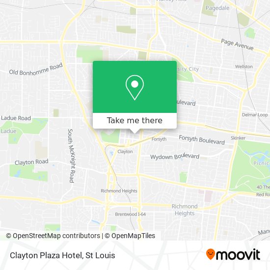 Clayton Plaza Hotel map