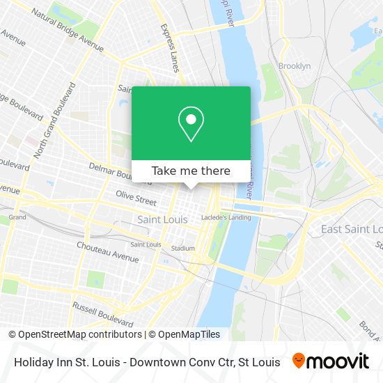 Holiday Inn St. Louis - Downtown Conv Ctr map