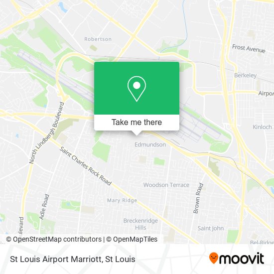 Mapa de St Louis Airport Marriott