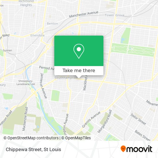Mapa de Chippewa Street