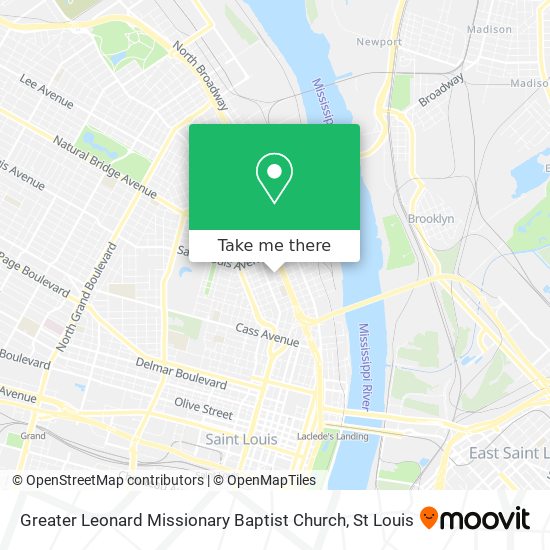 Greater Leonard Missionary Baptist Church map