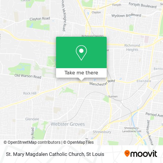 St. Mary Magdalen Catholic Church map