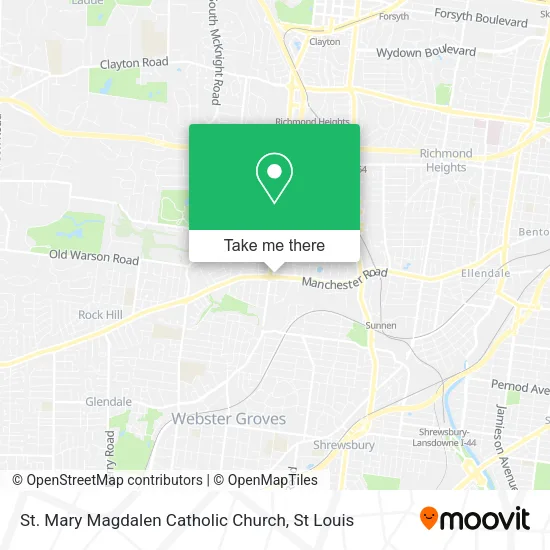 St. Mary Magdalen Catholic Church map