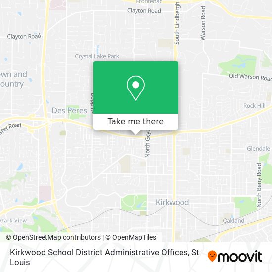 Kirkwood School District Administrative Offices map