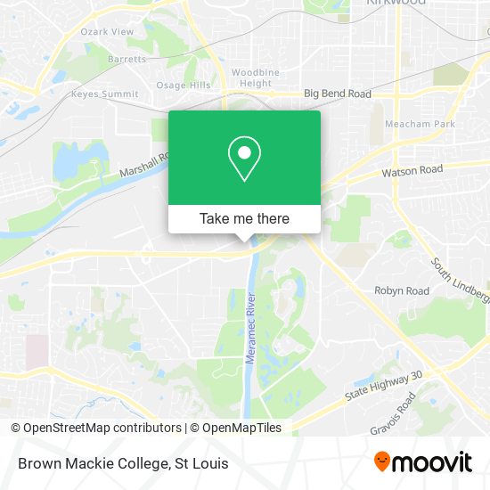 Brown Mackie College map