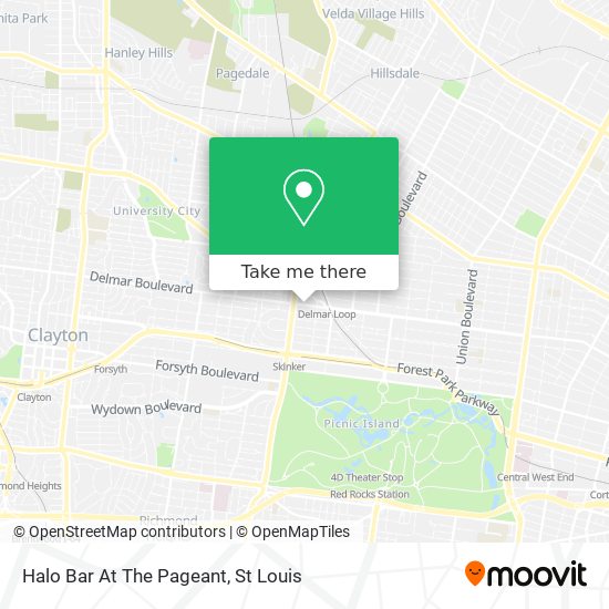 Mapa de Halo Bar At The Pageant
