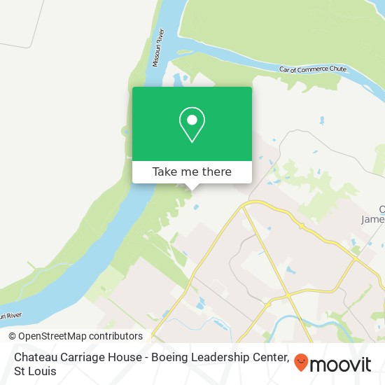 Mapa de Chateau Carriage House - Boeing Leadership Center
