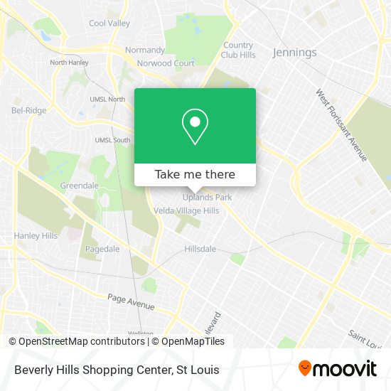 Beverly Hills Shopping Center map