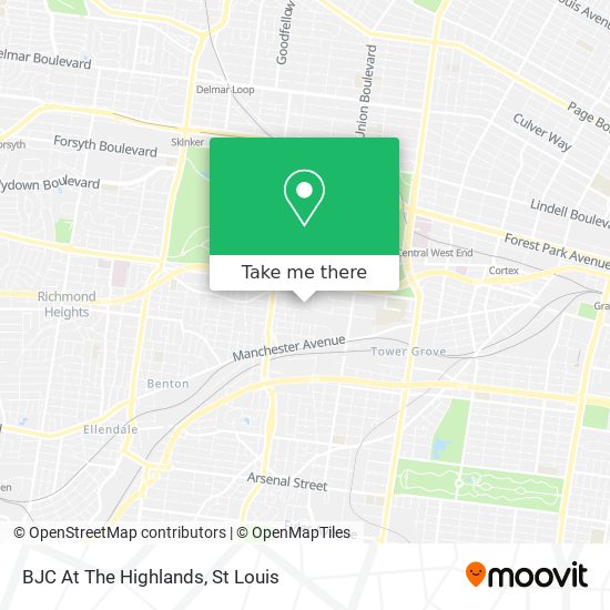 BJC At The Highlands map