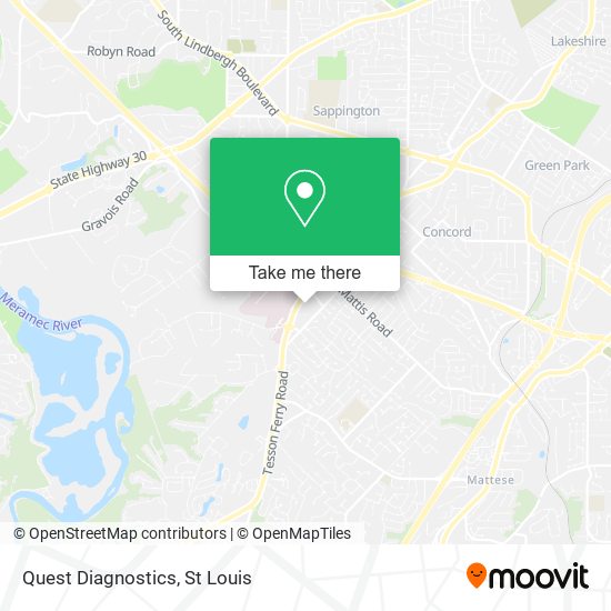 Mapa de Quest Diagnostics