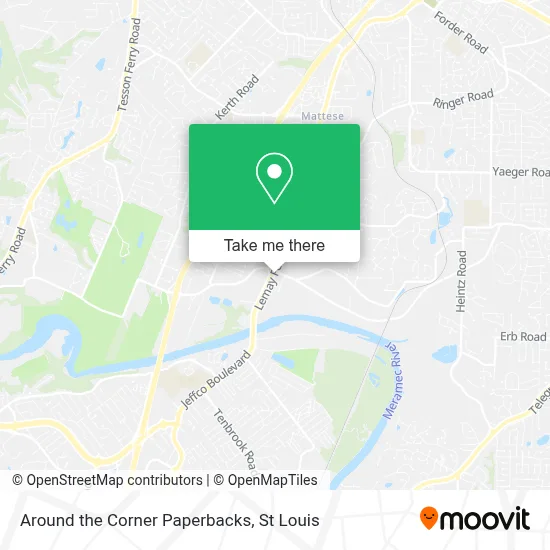 Around the Corner Paperbacks map
