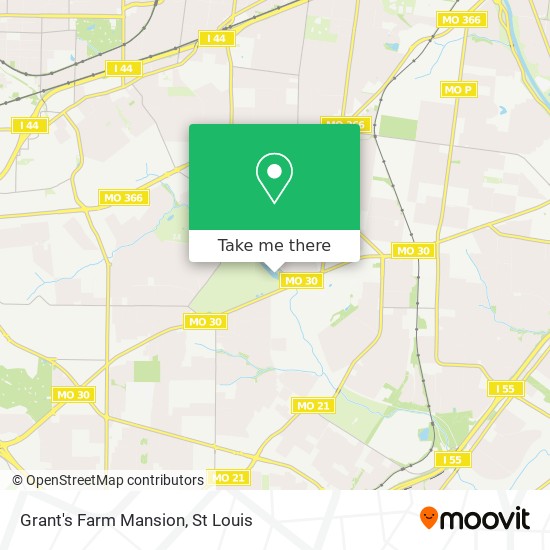 Mapa de Grant's Farm Mansion