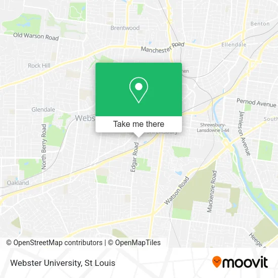 Webster University map